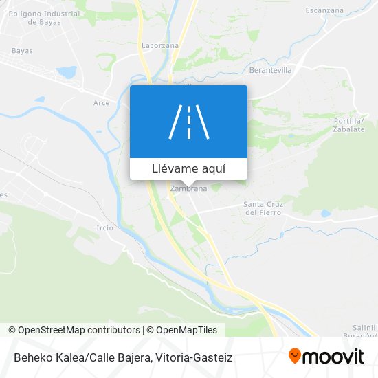 Mapa Beheko Kalea/Calle Bajera