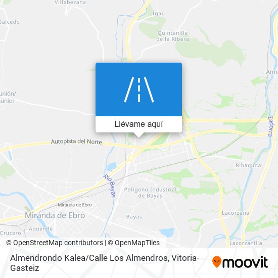 Mapa Almendrondo Kalea / Calle Los Almendros