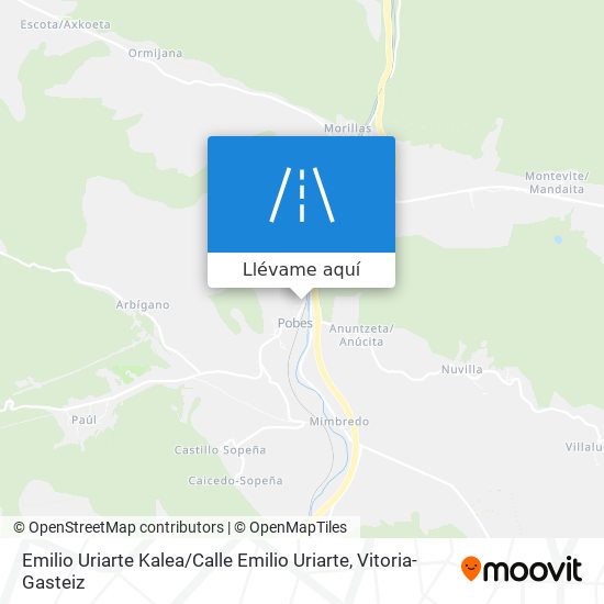 Mapa Emilio Uriarte Kalea / Calle Emilio Uriarte