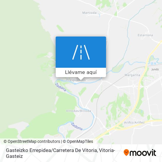 Mapa Gasteizko Errepidea / Carretera De Vitoria