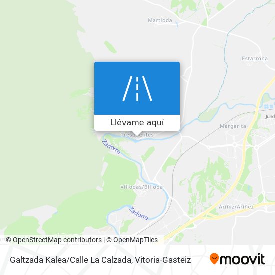 Mapa Galtzada Kalea / Calle La Calzada
