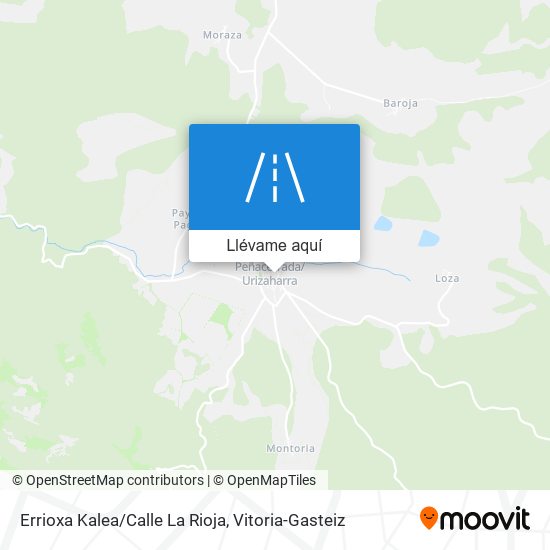 Mapa Errioxa Kalea/Calle La Rioja