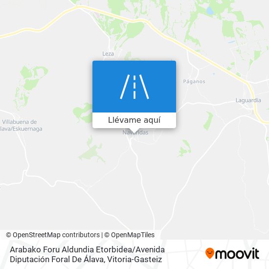 Mapa Arabako Foru Aldundia Etorbidea / Avenida Diputación Foral De Álava