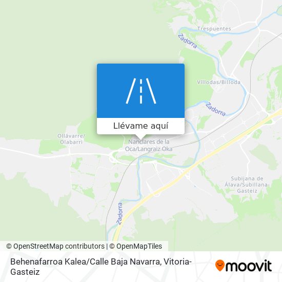 Mapa Behenafarroa Kalea / Calle Baja Navarra