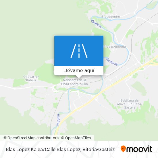 Mapa Blas López Kalea / Calle Blas López