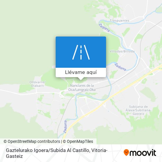 Mapa Gaztelurako Igoera / Subida Al Castillo
