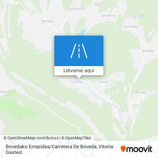 Mapa Bovedako Errepidea / Carretera De Bóveda