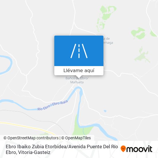 Mapa Ebro Ibaiko Zubia Etorbidea / Avenida Puente Del Río Ebro