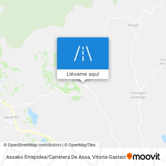 Mapa Assako Errepidea / Carretera De Assa