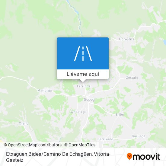 Mapa Etxaguen Bidea / Camino De Echagüen