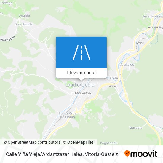 Mapa Calle Viña Vieja / Ardantzazar Kalea