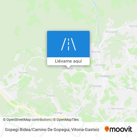 Mapa Gopegi Bidea/Camino De Gopegui
