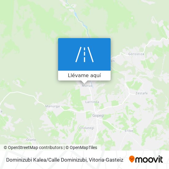 Mapa Dominizubi Kalea / Calle Dominizubi