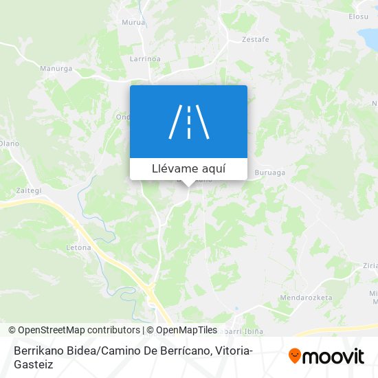 Mapa Berrikano Bidea / Camino De Berrícano