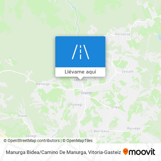 Mapa Manurga Bidea / Camino De Manurga