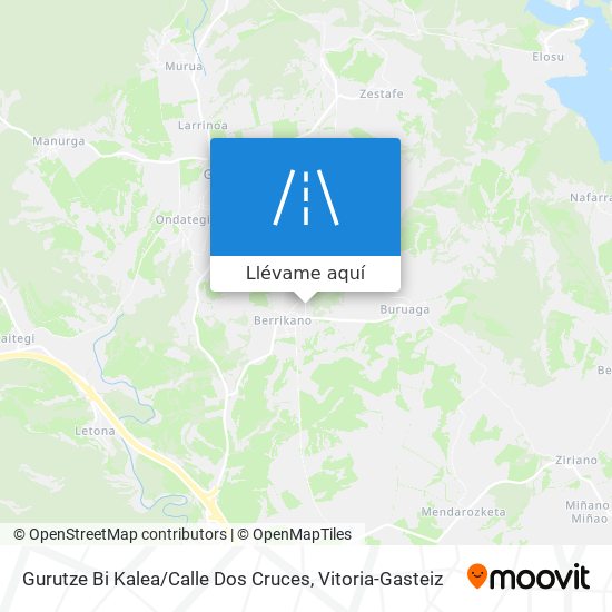Mapa Gurutze Bi Kalea / Calle Dos Cruces