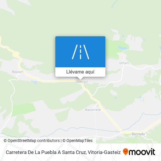 Mapa Carretera De La Puebla A Santa Cruz