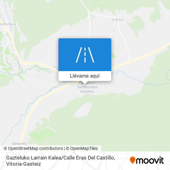Mapa Gazteluko Larrain Kalea / Calle Eras Del Castillo