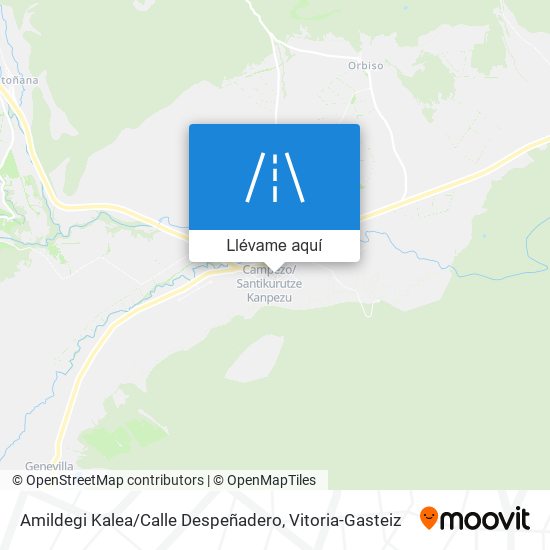 Mapa Amildegi Kalea / Calle Despeñadero