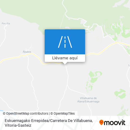 Mapa Eskuernagako Errepidea / Carretera De Villabuena