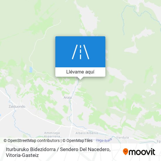 Mapa Iturburuko Bidezidorra / Sendero Del Nacedero
