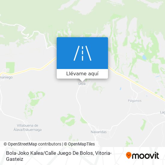 Mapa Bola-Joko Kalea / Calle Juego De Bolos