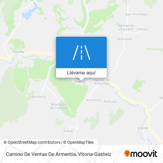 Mapa Camino De Ventas De Armentia