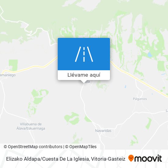 Mapa Elizako Aldapa / Cuesta De La Iglesia