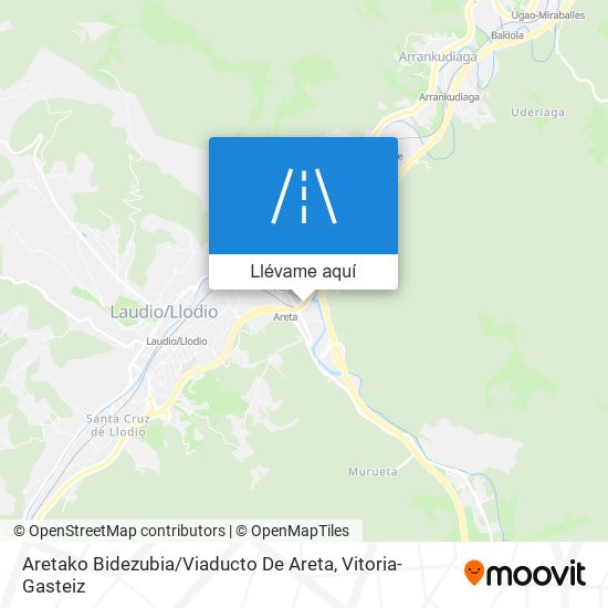 Mapa Aretako Bidezubia / Viaducto De Areta