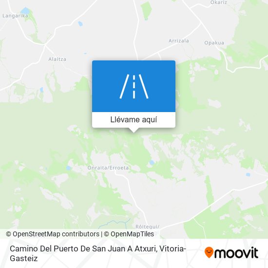 Mapa Camino Del Puerto De San Juan A Atxuri
