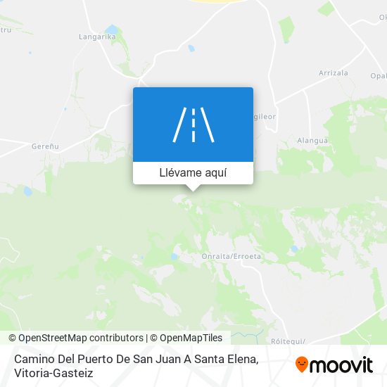 Mapa Camino Del Puerto De San Juan A Santa Elena