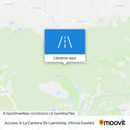 Mapa Acceso A La Cantera De Laminoria