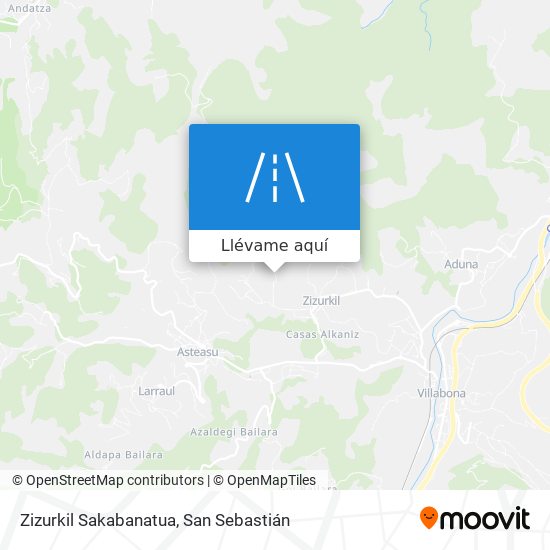 Mapa Zizurkil Sakabanatua