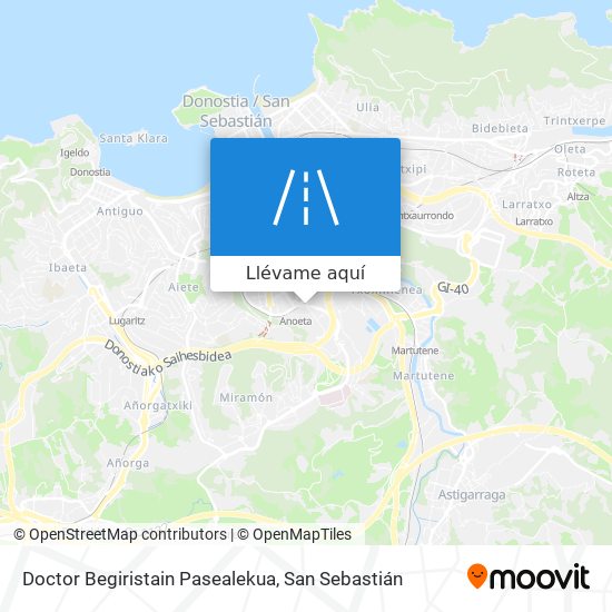 Mapa Doctor Begiristain Pasealekua