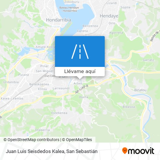 Mapa Juan Luis Seisdedos Kalea