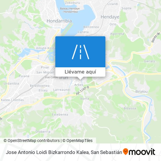 Mapa Jose Antonio Loidi Bizkarrondo Kalea