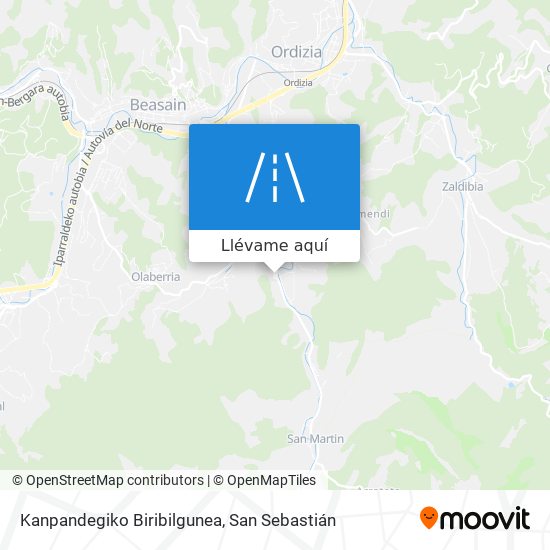 Mapa Kanpandegiko Biribilgunea