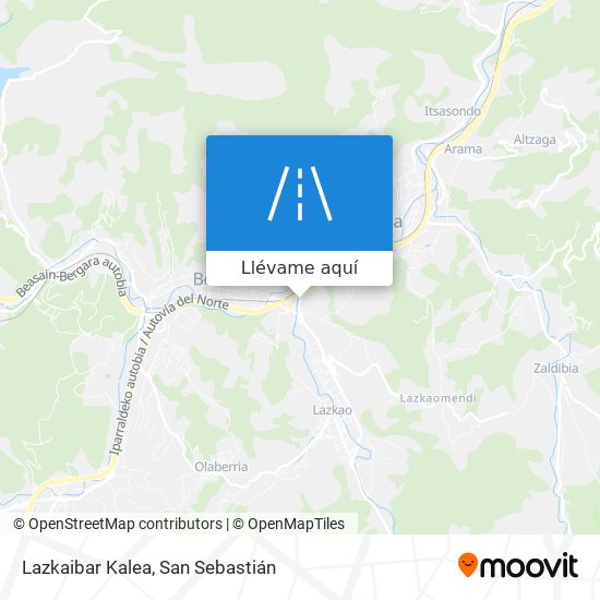 Mapa Lazkaibar Kalea