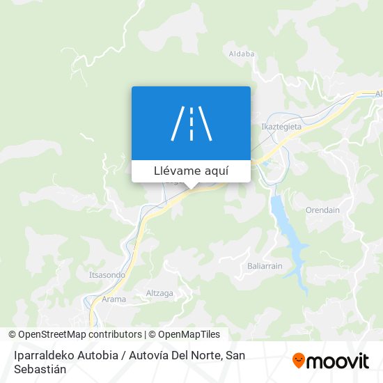 Mapa Iparraldeko Autobia / Autovía Del Norte