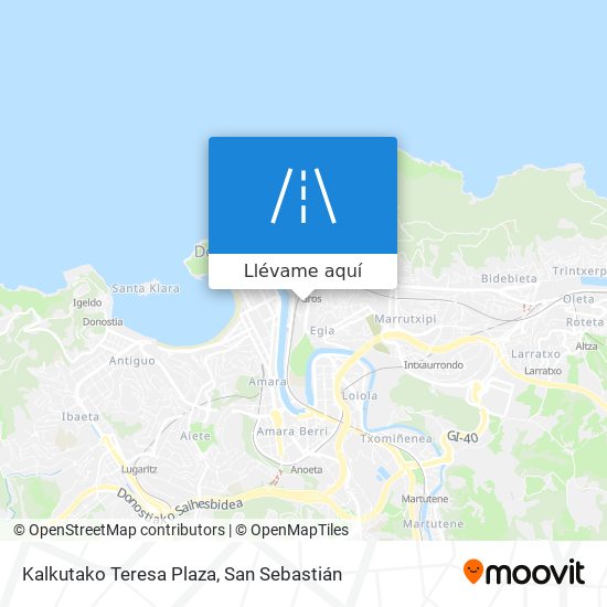 Mapa Kalkutako Teresa Plaza