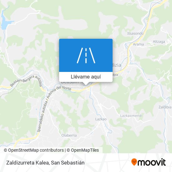 Mapa Zaldizurreta Kalea