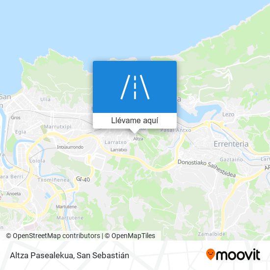 Mapa Altza Pasealekua