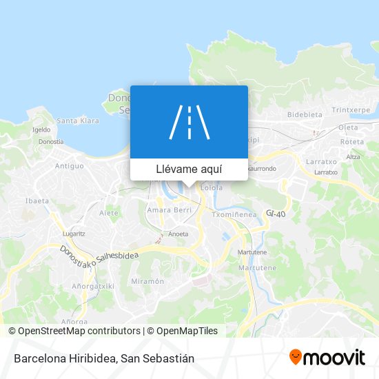 Mapa Barcelona Hiribidea