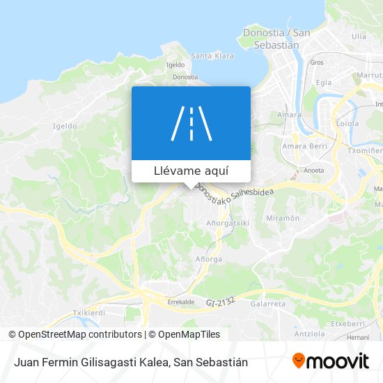 Mapa Juan Fermin Gilisagasti Kalea