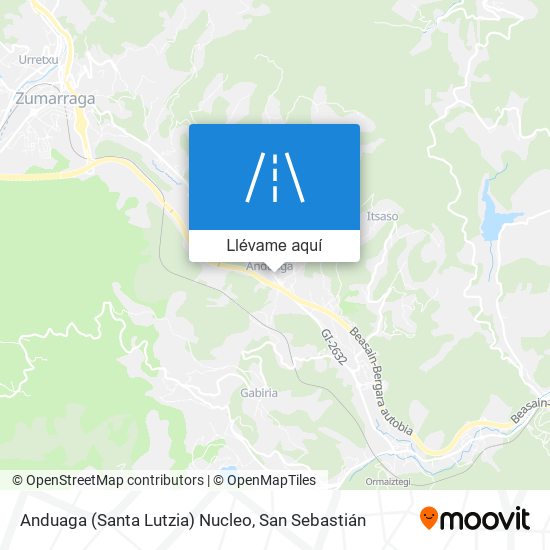Mapa Anduaga (Santa Lutzia) Nucleo