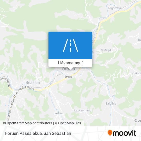 Mapa Foruen Pasealekua