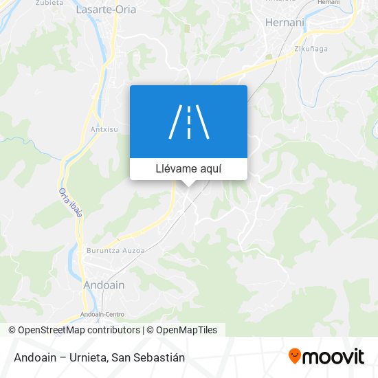 Mapa Andoain – Urnieta