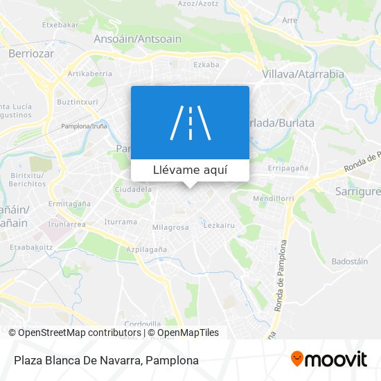 Mapa Plaza Blanca De Navarra