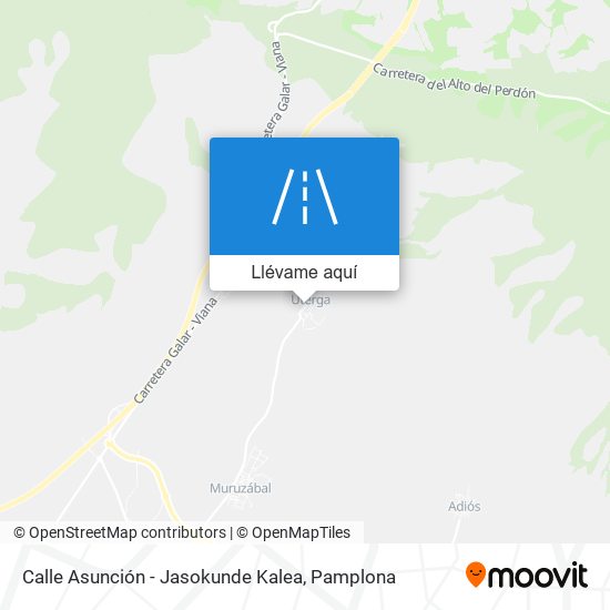 Mapa Calle Asunción - Jasokunde Kalea