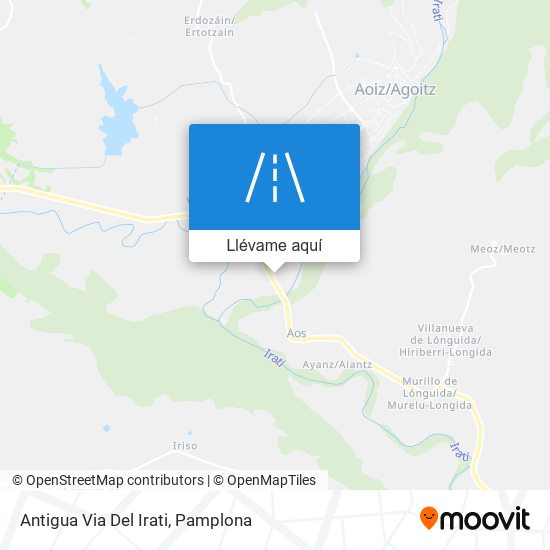Mapa Antigua Via Del Irati